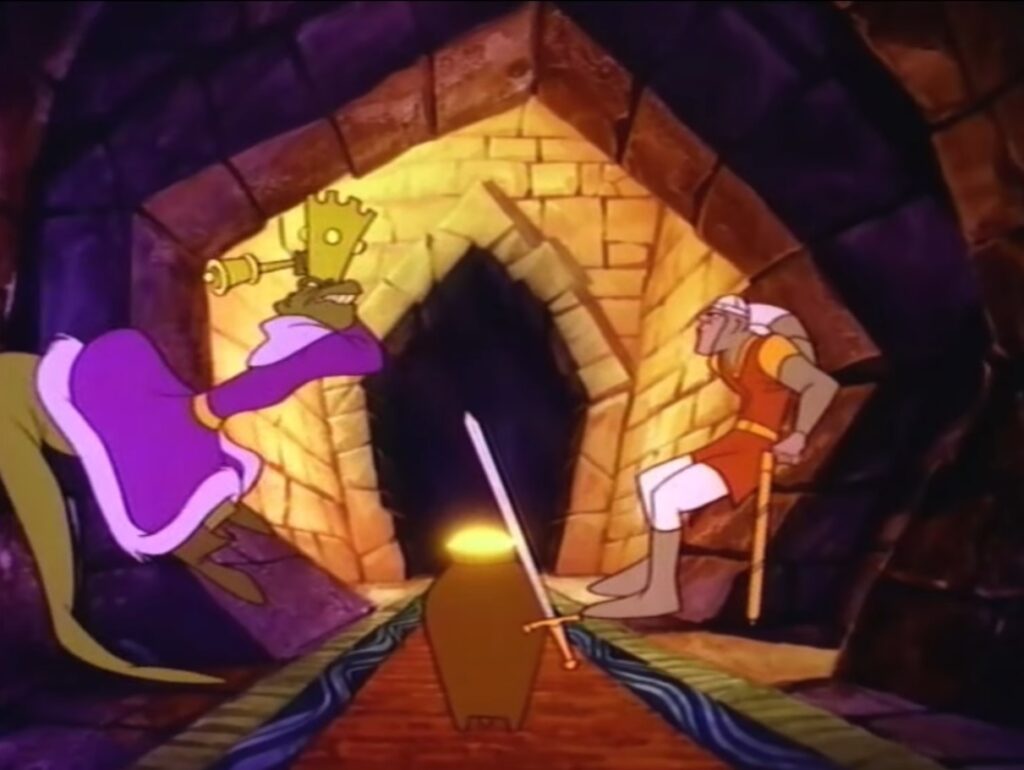 gameplay footage of dragons lair